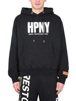 HERON PRESTON Regular Fit Sweatshirt with Logo Print - Size L