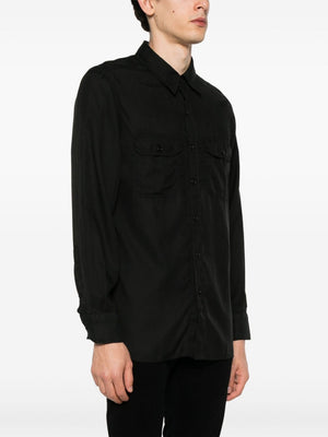 TOM FORD Fluid Twill Military Fit Shirt - SS25