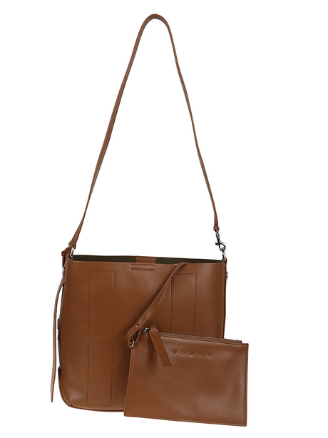 HOGAN Mini Soft Leather Hobo Handbag