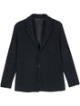 HOMME PLISSE Plissé-Effect Blazer with Notched Lapels