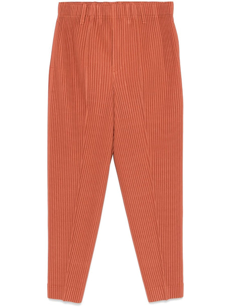 HOMME PLISSE Cropped Plissé Trousers for Men