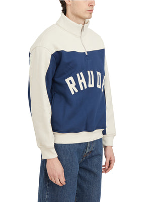 RHUDE Half Zip Logo Sweatshirt - Size M