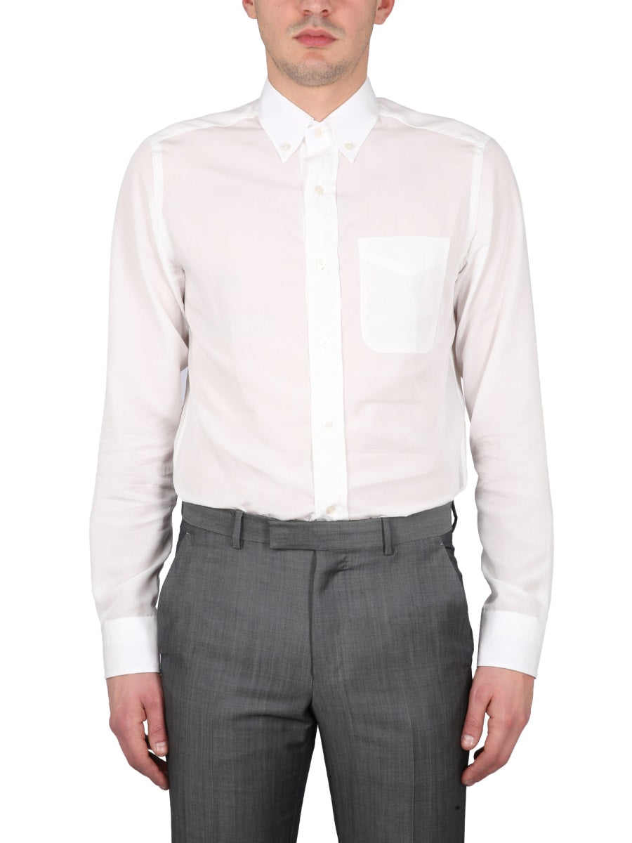 TOM FORD Slim Fit Mini Collar Shirt