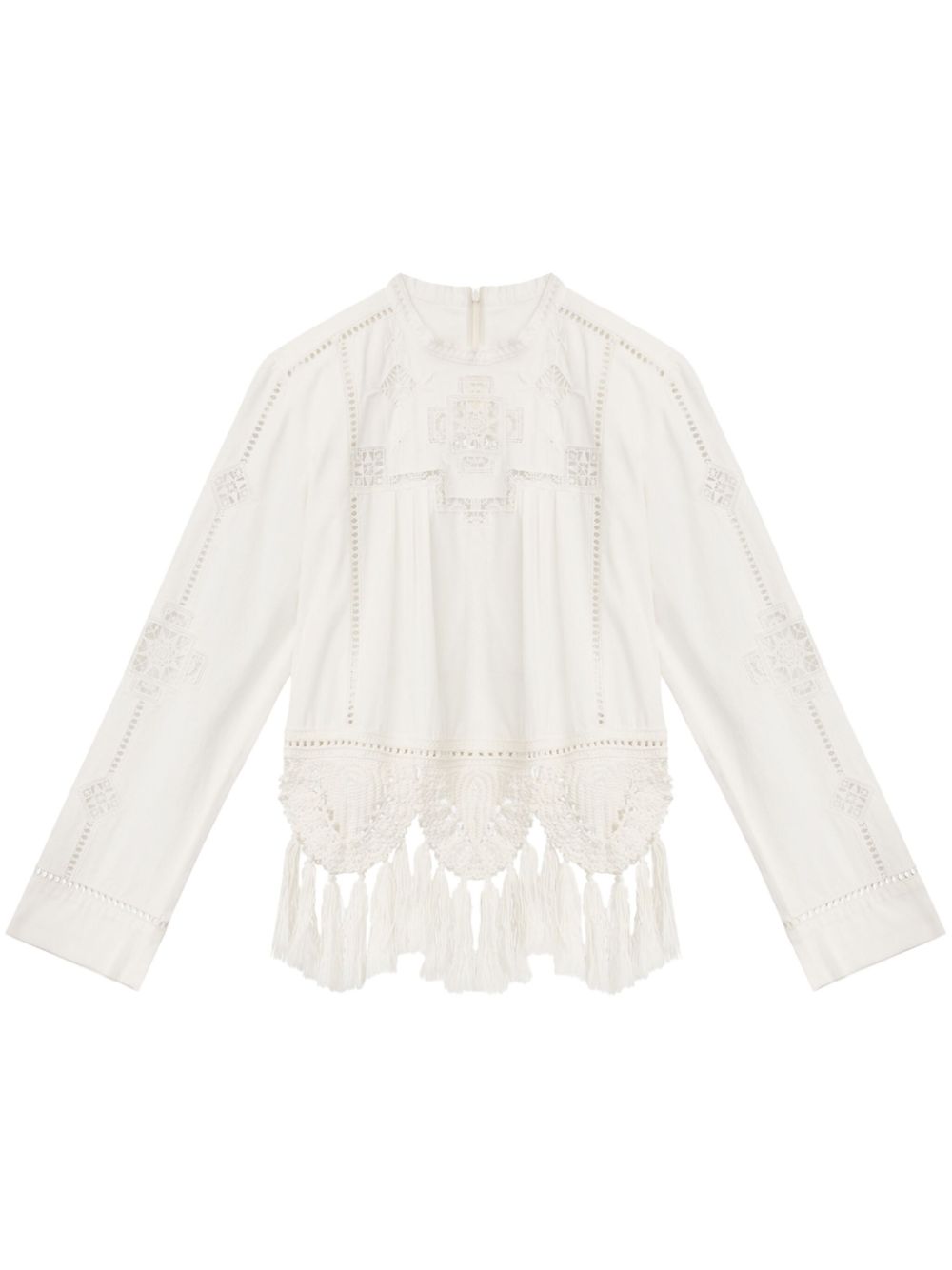 ISABEL MARANT Cotton Macramé Detail Top for Women