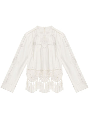 ISABEL MARANT Cotton Macramé Detail Top for Women