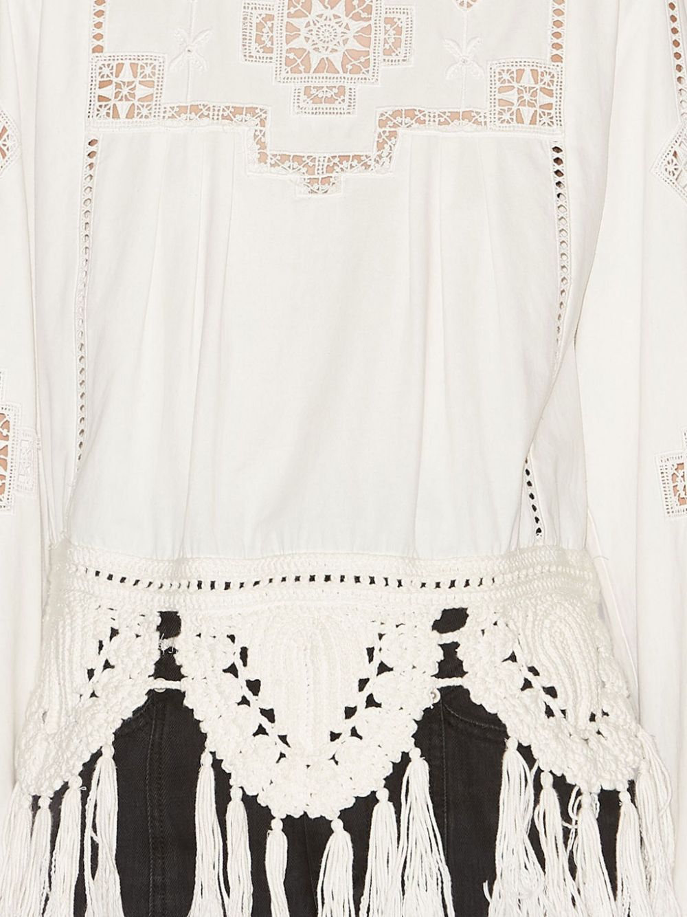 ISABEL MARANT Cotton Macramé Detail Top for Women