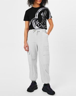 MONCLER Cotton Logo Cargo Trousers for Women - SS25