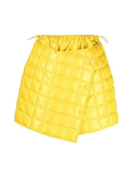 MONCLER Asymmetric Down-Filled Mini Quilted Skirt