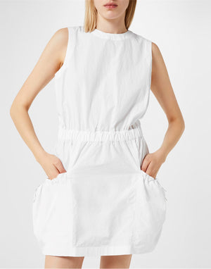 MONCLER Drawstring Sleeveless Mini Dress