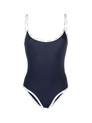 MONCLER Logo Tape One Piece Swimsuit for Women - SS25