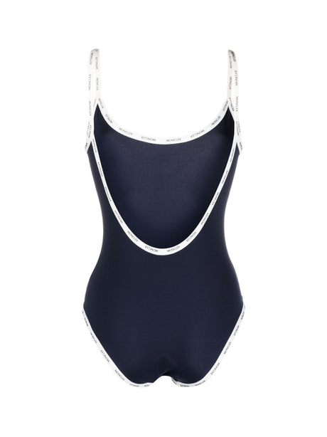 MONCLER Logo Tape One Piece Swimsuit for Women - SS25