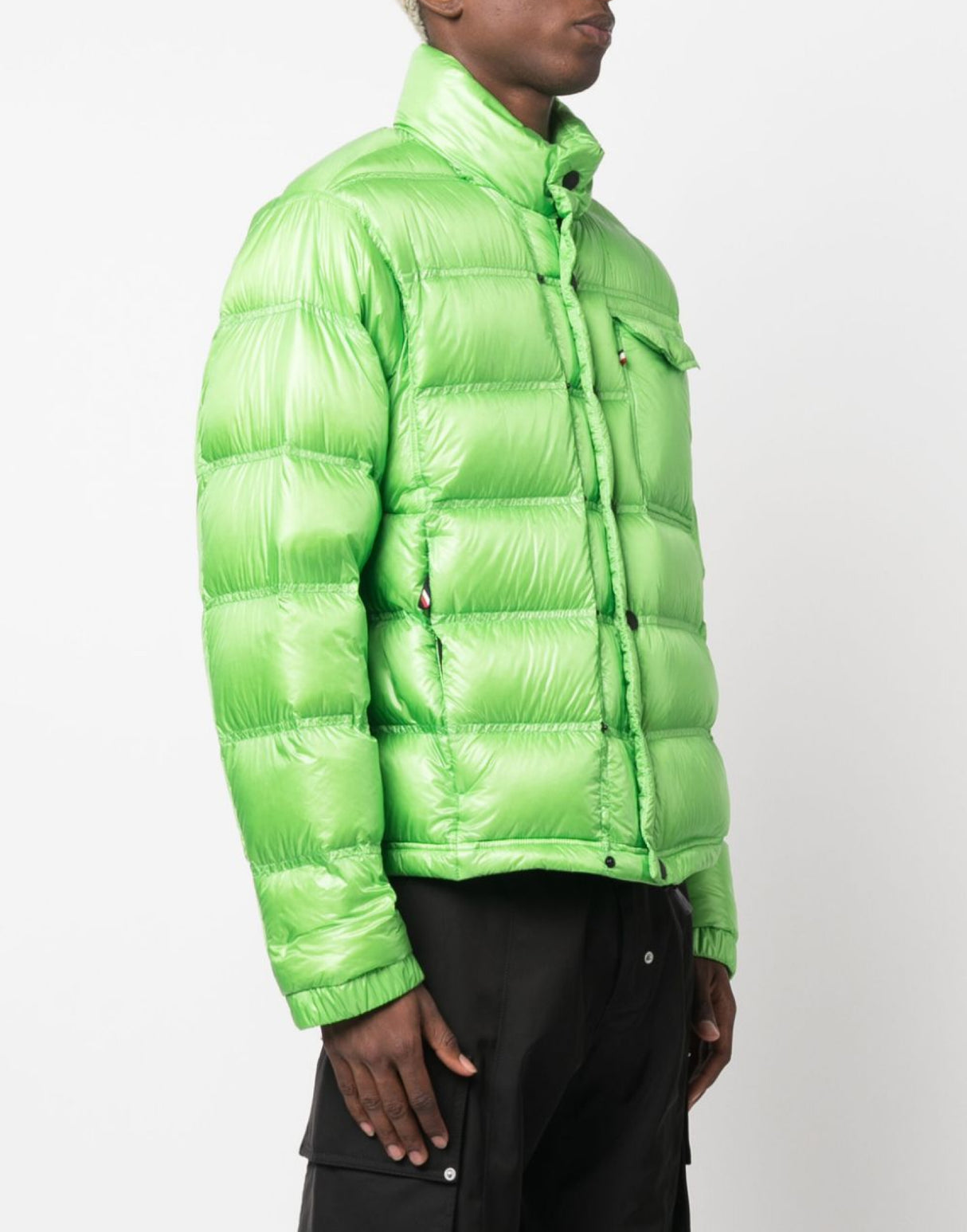 MONCLER Men's Down Jacket with Zip Fastening