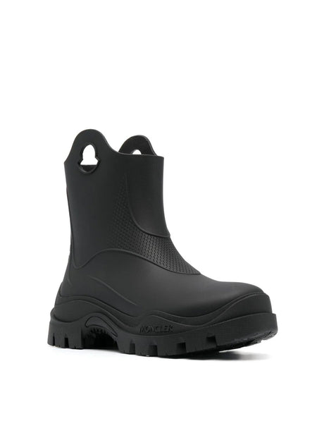 MONCLER Misty Logo Round Toe Rain Boots for Women