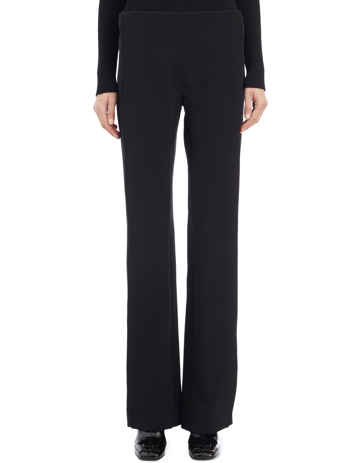 COURREGÈS Draped Wide-Leg Trousers Size 36