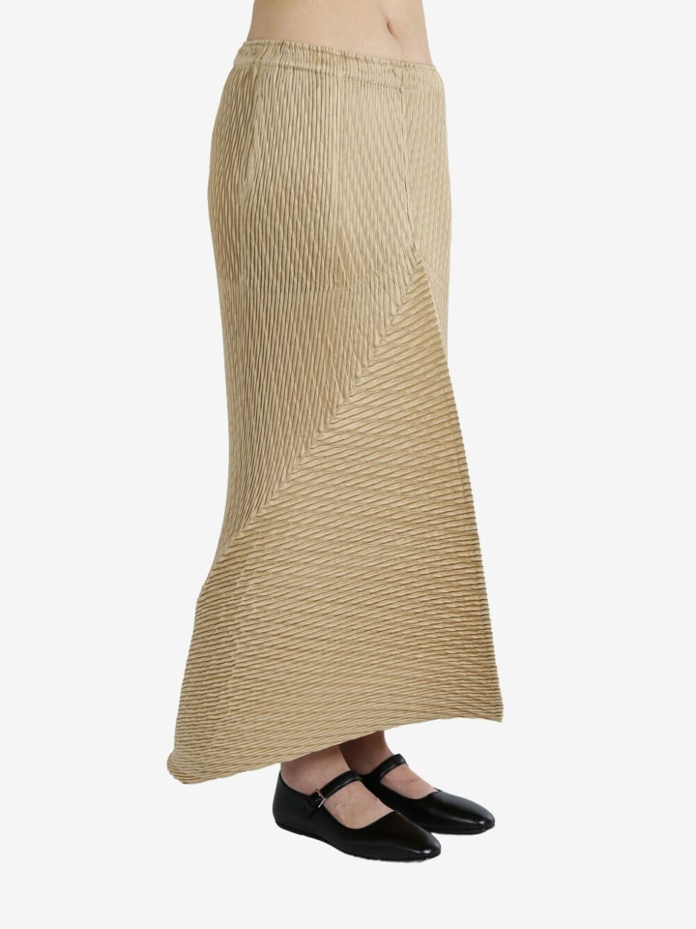 BAO BAO ISSEY MIYAKE Wrapped Suede-Like Pleats Mini Skirt