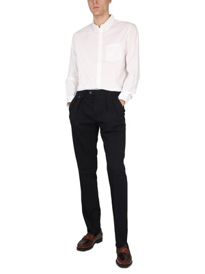 LARDINI Casual Wool-Cotton Blend Pants for Men