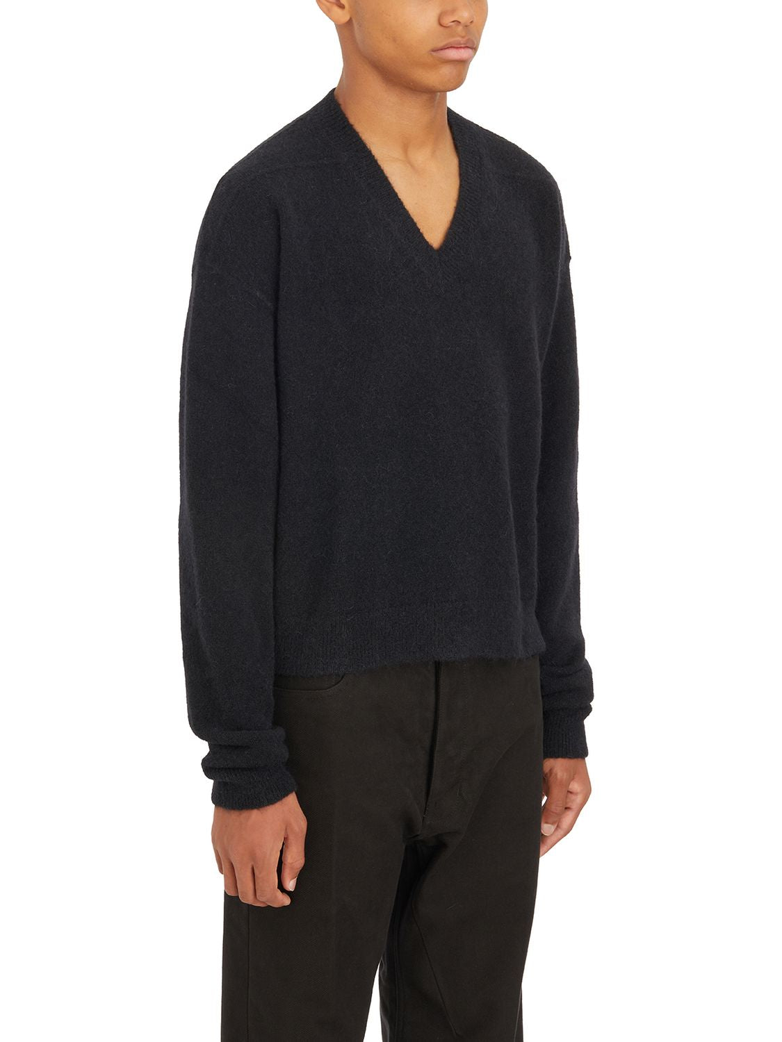 RICK OWENS V Neck Mini Sweater - Size M