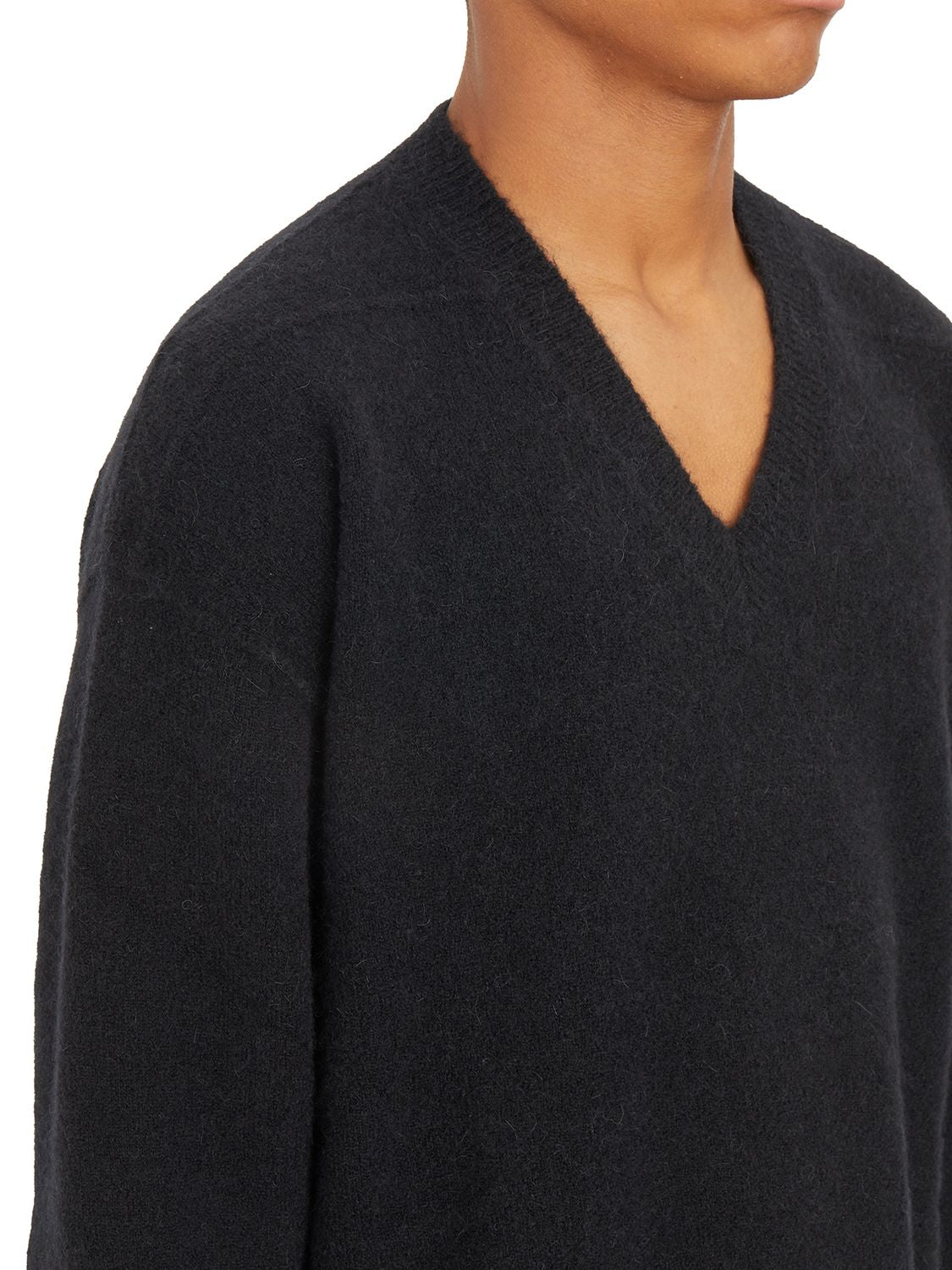 RICK OWENS V Neck Mini Sweater - Size M