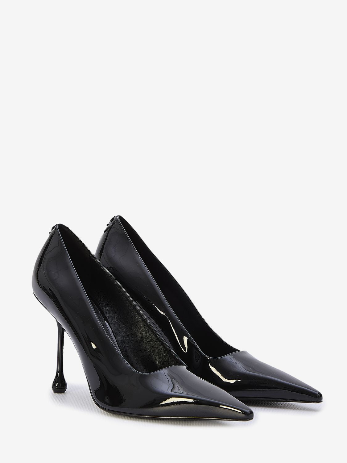 JIMMY CHOO Classic Patent Leather Pumps with Drop Heel - 95