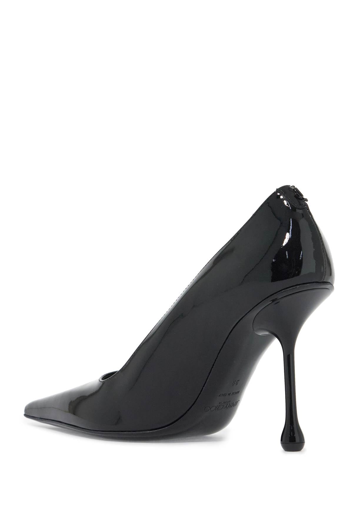 JIMMY CHOO Classic Patent Leather Pumps with Drop Heel - 95