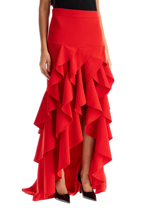 MOSCHINO COUTURE Asymmetrical Mini Skirt with Elegant Ruffles