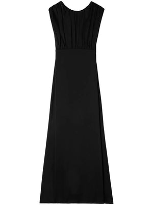 JIL SANDER Chic Long Dress with Elegant Ruffles