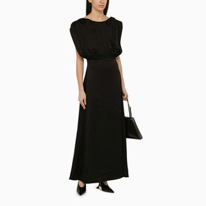 JIL SANDER Chic Long Dress with Elegant Ruffles