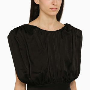 JIL SANDER Chic Long Dress with Elegant Ruffles