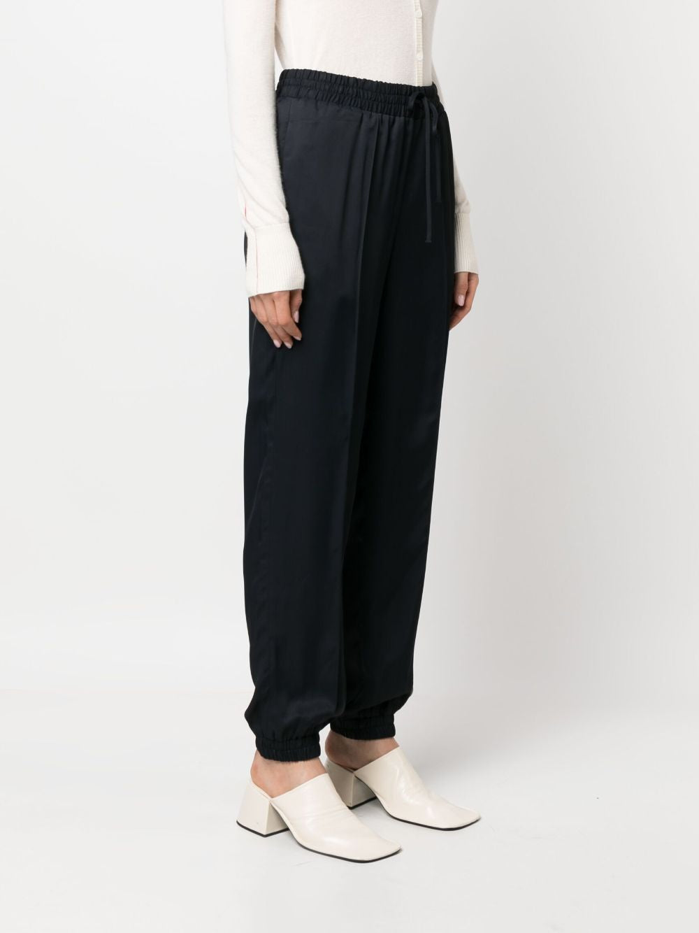 JIL SANDER Drawstring Tapered Trousers for Women