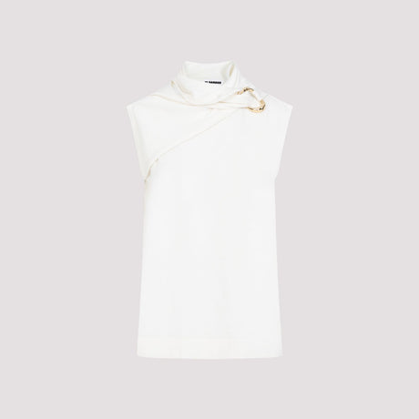 JIL SANDER Draped Knit Tank Top