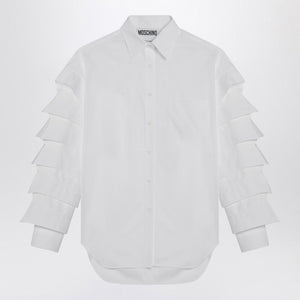 MOSCHINO COUTURE Oversized Shirt with Long Sleeves and Buttoned Cuffs