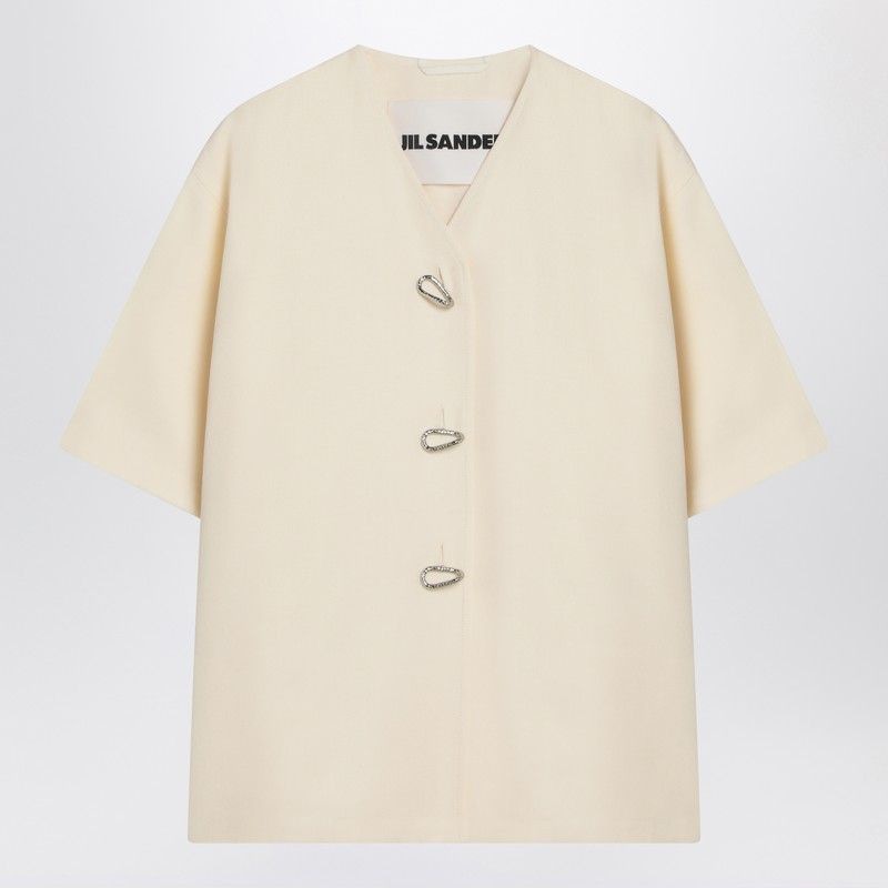 JIL SANDER Silk Blend Shirt Jacket