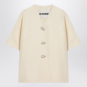 JIL SANDER Silk Blend Shirt Jacket