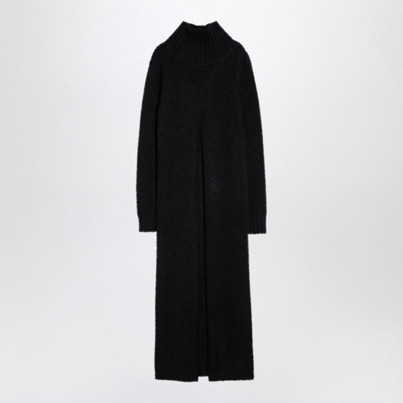 JIL SANDER Long Alpaca Turtleneck Dress