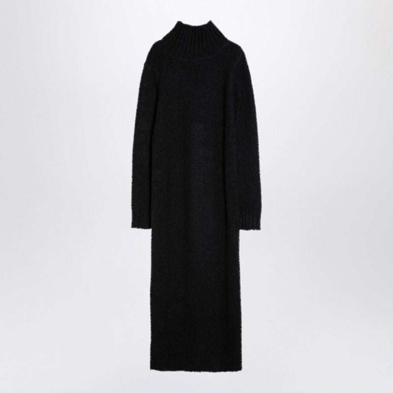 JIL SANDER Long Alpaca Turtleneck Dress