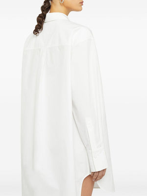 JIL SANDER Cotton Shirt Dress with High-Low Hem for Women