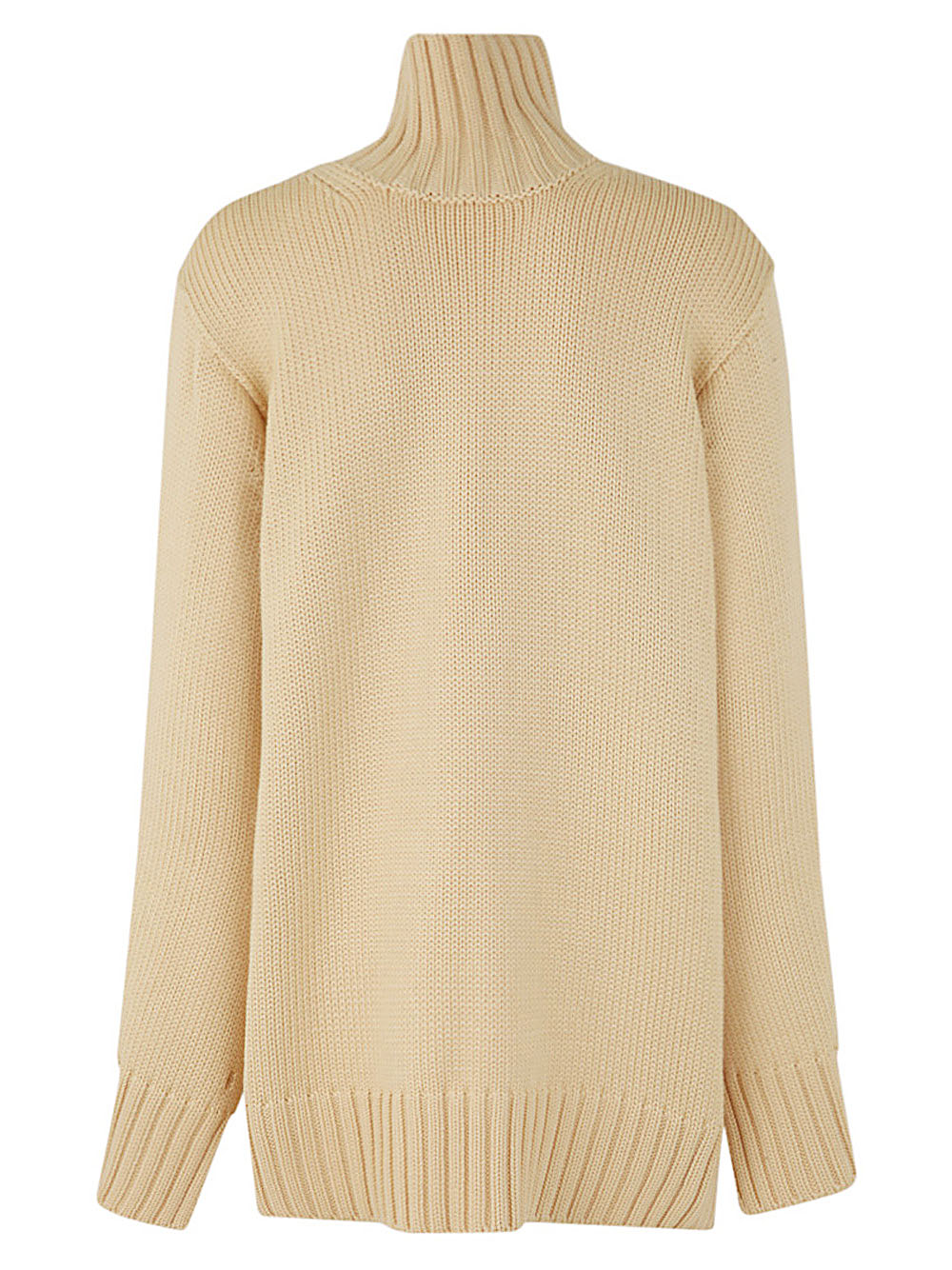 JIL SANDER Long Sleeve Merino Knit Sweater