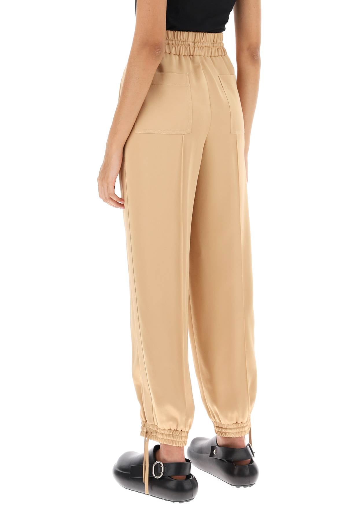 JIL SANDER Fluid Satin Drawstring Pants - Relaxed Fit