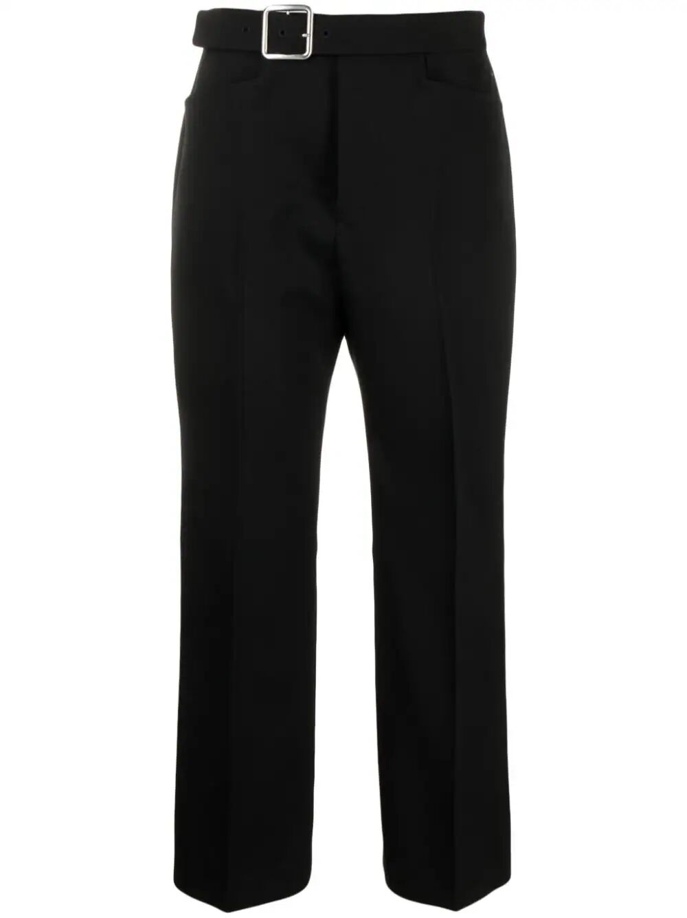 JIL SANDER Fitted Cropped Pant with Flared Hem