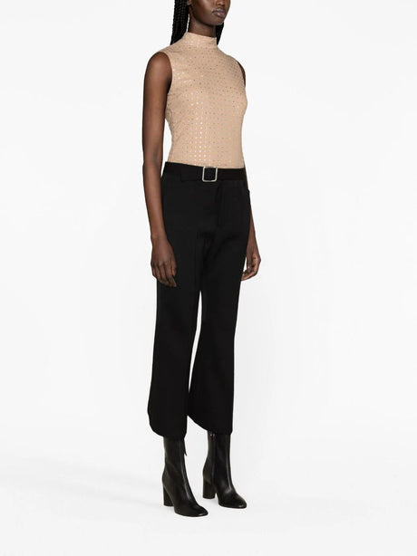 JIL SANDER Fitted Cropped Pant with Flared Hem