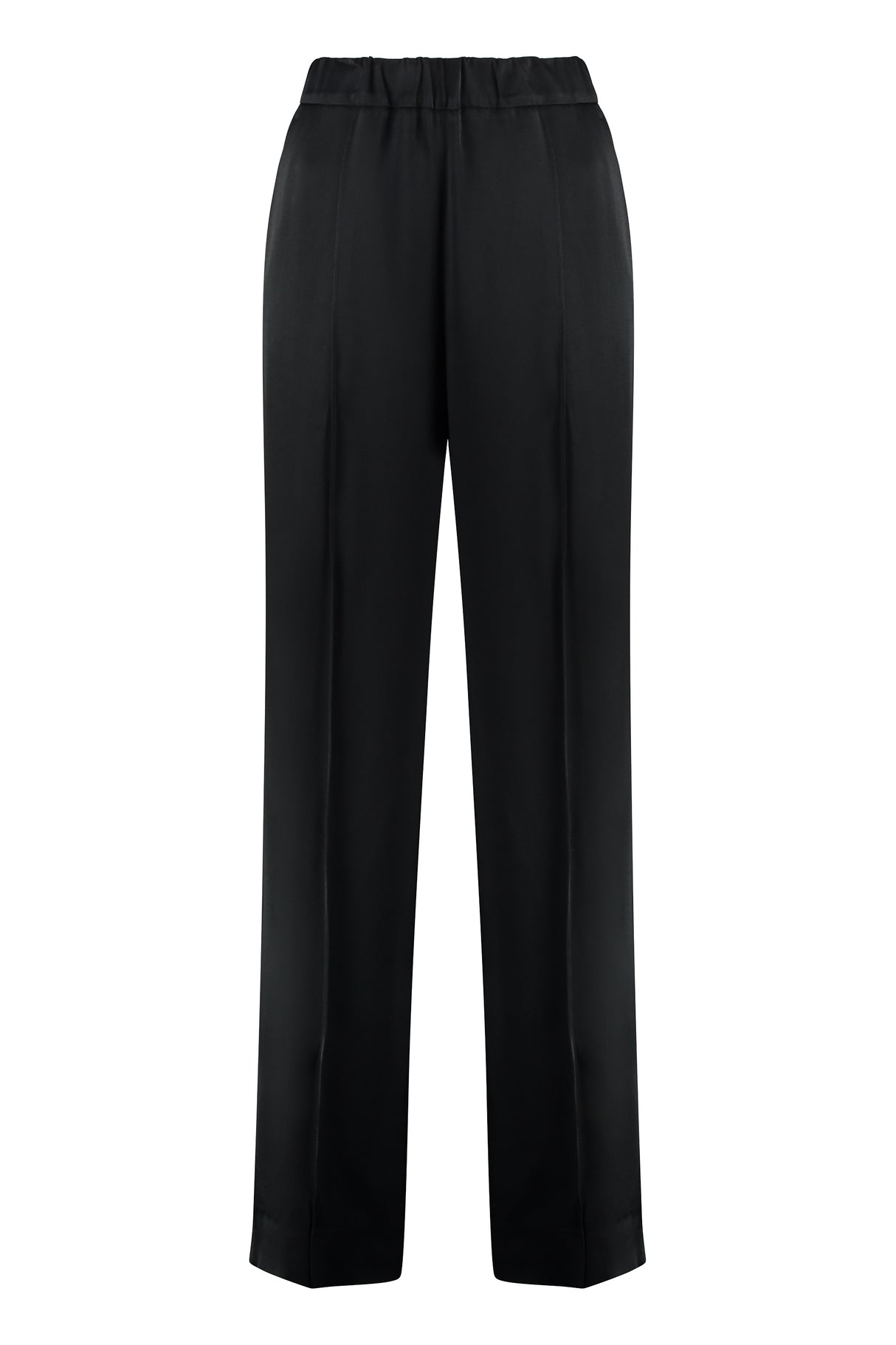 JIL SANDER Relaxed Fit Wide Leg Pants with Pintucks - Women's Size EU 34