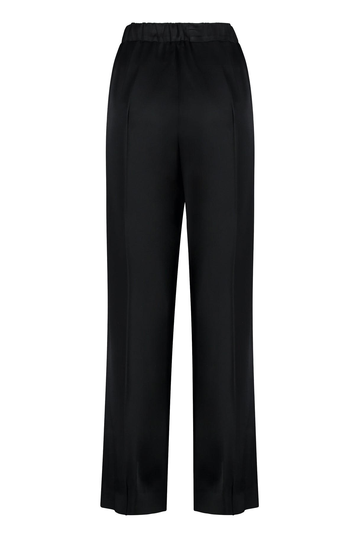 JIL SANDER Relaxed Fit Wide Leg Pants with Pintucks - Women's Size EU 34