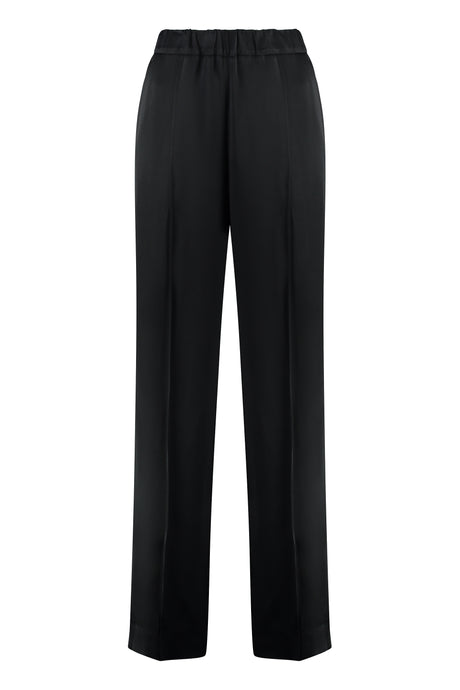 JIL SANDER Wide Leg Shiny Pants