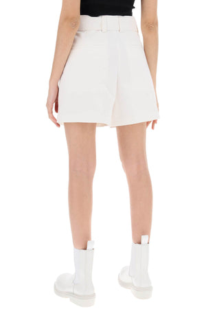 JIL SANDER Flared Bermuda Shorts with Removable Belt - White (SS24)