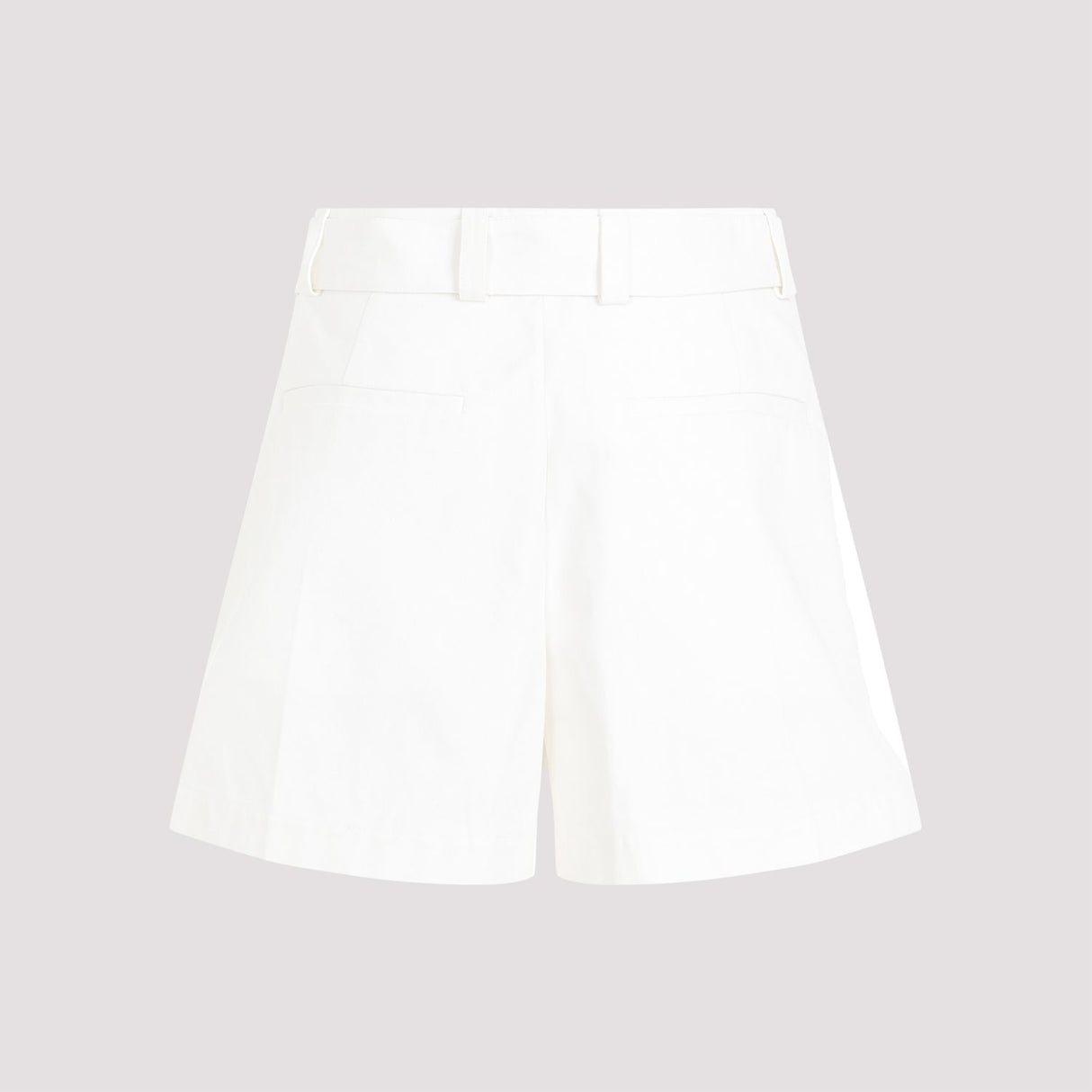 JIL SANDER Flared Bermuda Shorts with Removable Belt - White (SS24)