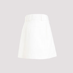 JIL SANDER Flared Bermuda Shorts with Removable Belt - White (SS24)