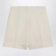 JIL SANDER High-Waist Silk Blend Bermuda Shorts for Women