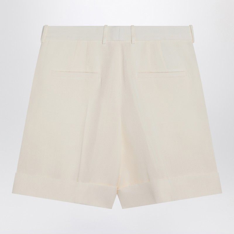 JIL SANDER High-Waist Silk Blend Bermuda Shorts for Women