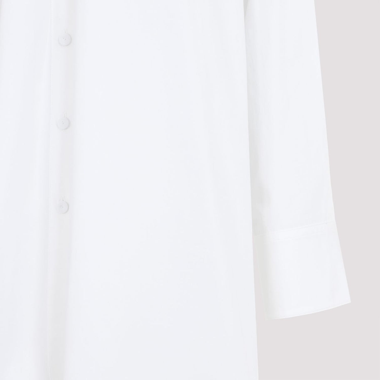 JIL SANDER Oversized Long-Sleeved Shirt with Double Cuffs