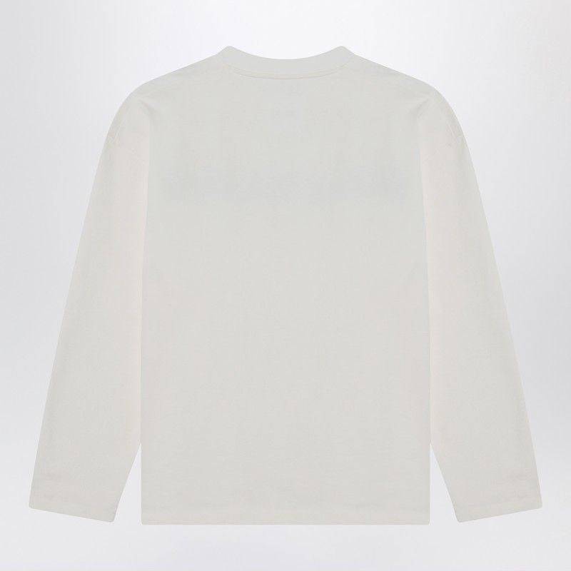 JIL SANDER Classic Cotton T-Shirt with Logo - Women's Long Sleeve